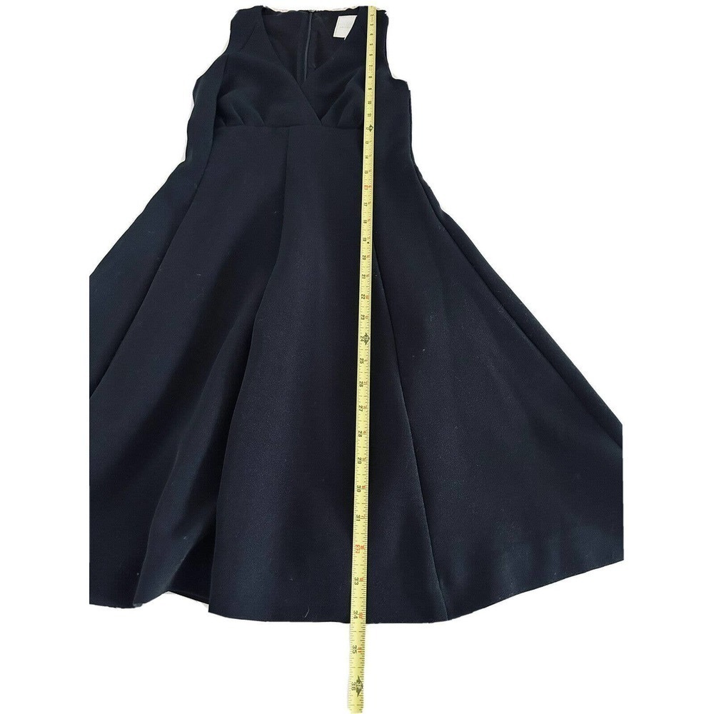 ModCloth | Womens Black Sleeveless V-Neck Empire Waist Fit Flare Dress Size XXS - Picture 5 of 7